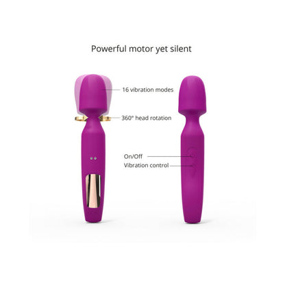 LOVELY PLANET - LOVE TO LOVE R-EVOLUTION RECHARGEABLE 3-IN-1 WAND VIBRATOR SWEET ORCHID