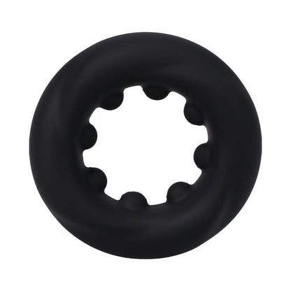 ROCK SOLID THE TWIST SILICONE C-RING BLACK