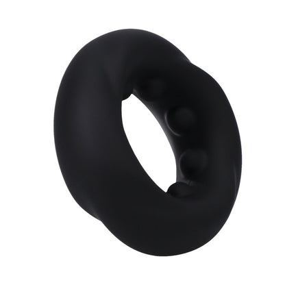 ROCK SOLID THE TWIST SILICONE C-RING BLACK