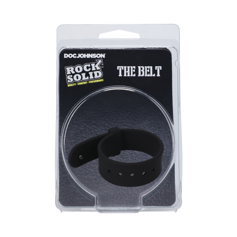 ROCK SOLID THE BELT (ADJUSTABLE) SILICONE C-RING BLACK