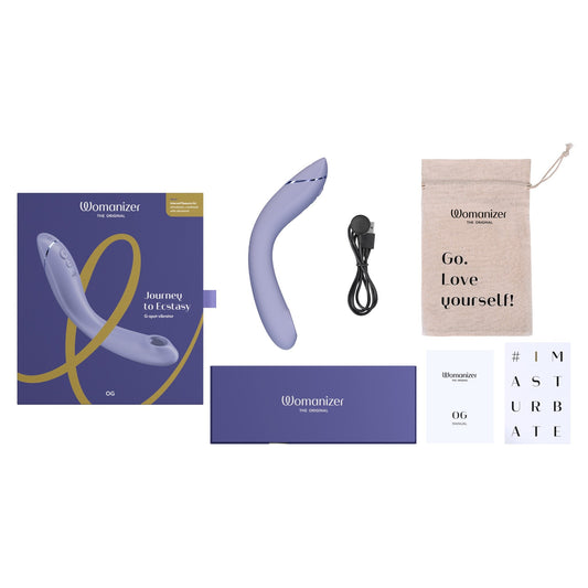 WOMANIZER - OG RECHARGEABLE G-SPOT PLEASURE AIR STIMULATOR LILAC