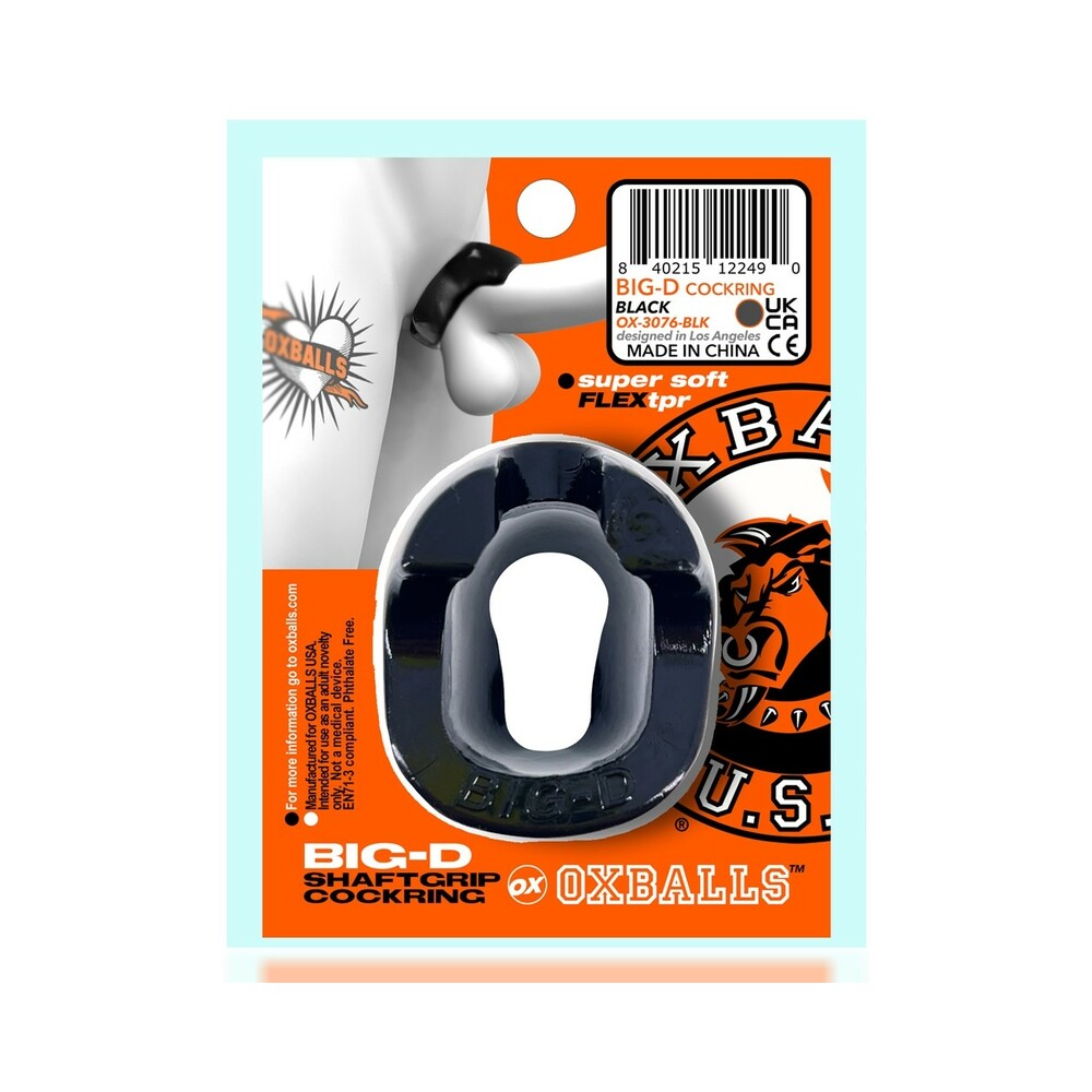 OXBALLS - BIG-D SHAFT GRIP COCKRING BLACK