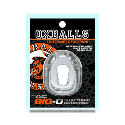 OXBALLS BIG-D SHAFT GRIP COCKRING CLEAR