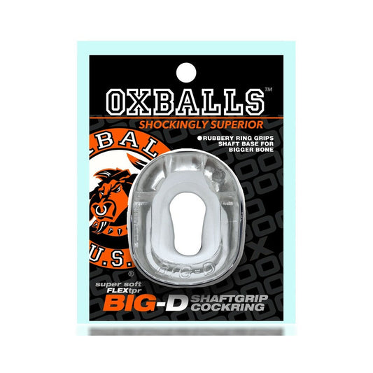 OXBALLS - BIG-D SHAFT GRIP COCKRING CLEAR