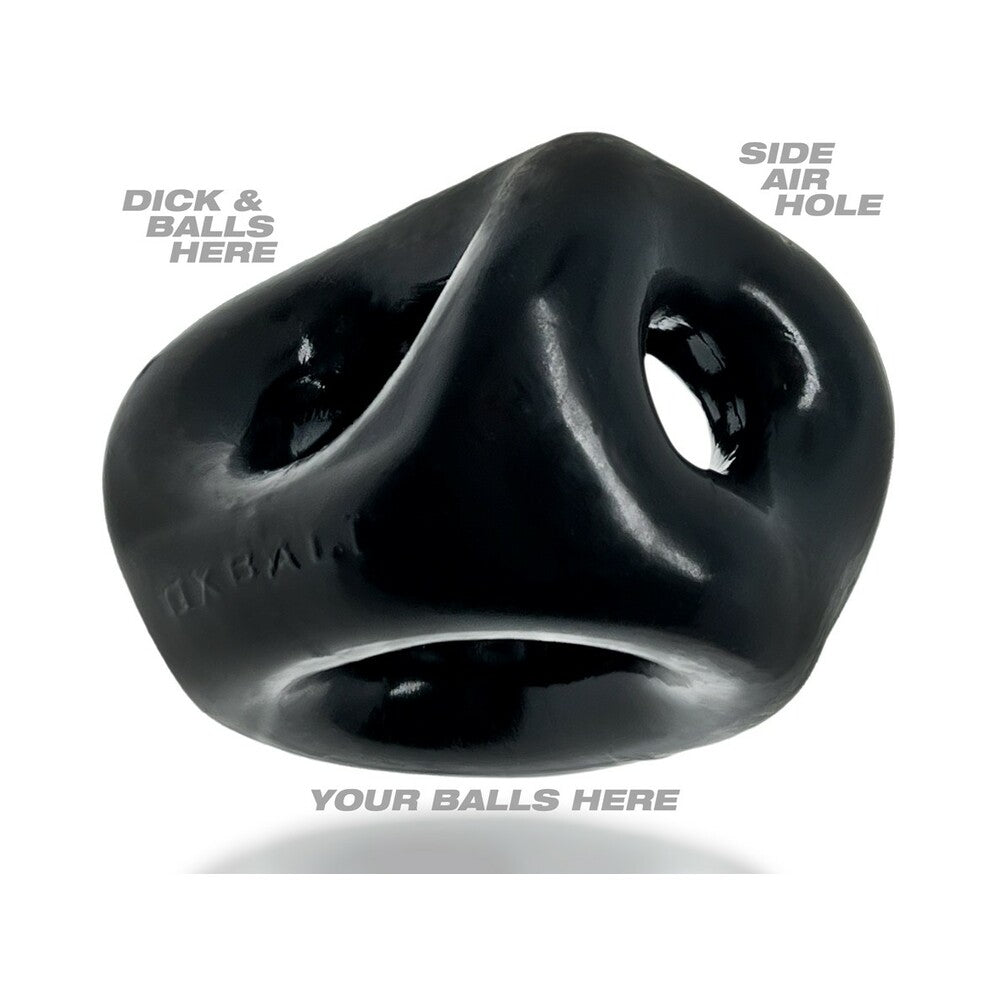 OXBALLS - TIRACHINAS DE 3 ANILLOS GRUESOS TRI-SPORT XL NEGRO