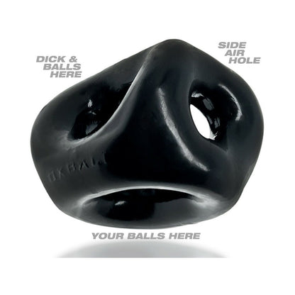 OXBALLS - TIRACHINAS DE 3 ANILLOS GRUESOS TRI-SPORT XL NEGRO