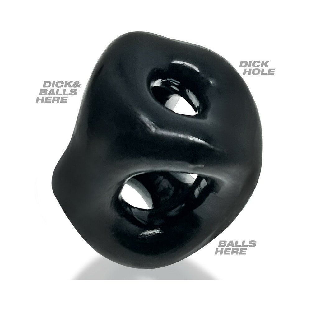 OXBALLS - TIRACHINAS DE 3 ANILLOS GRUESOS TRI-SPORT XL NEGRO