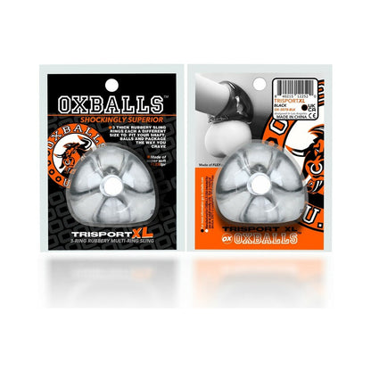 OXBALLS - TIRANTES DE TRES ANILLOS (TRI-SPORT XL) GRUESOS Y TRANSPARENTES