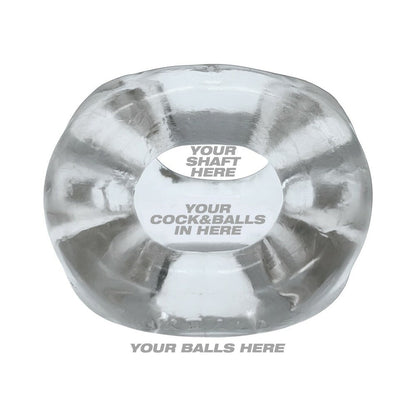 OXBALLS TRI-SPORT XL THICKER 3-RING SLING CLEAR