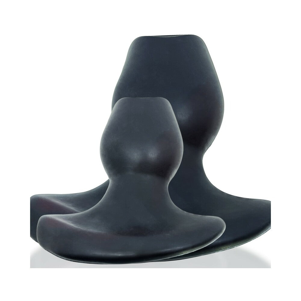 OXBALLS MORPHHOLE-1 GAPER PLUG SMALL BLACK ICE