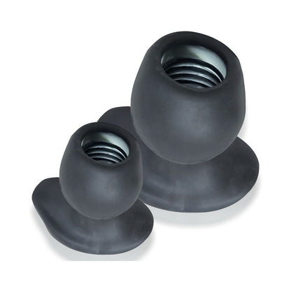 OXBALLS MORPHHOLE-1 GAPER PLUG SMALL BLACK ICE