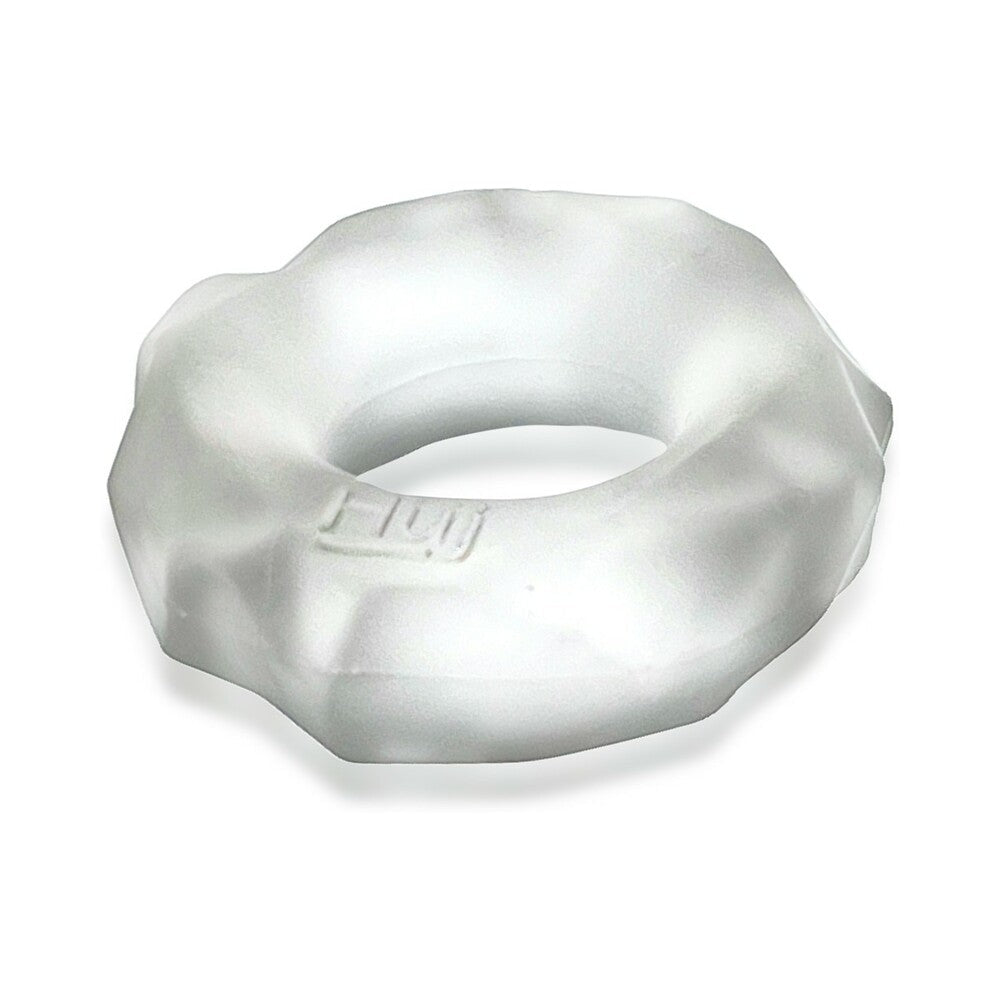 OXBALLS - ANILLO DE PENE TÁCTIL FRACTAL HUNKYJUNK HIELO TRANSPARENTE