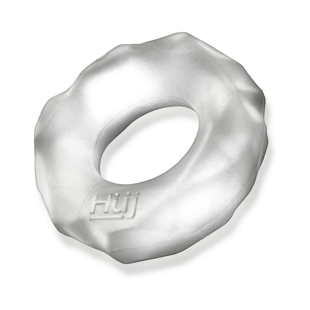 OXBALLS - ANILLO DE PENE TÁCTIL FRACTAL HUNKYJUNK HIELO TRANSPARENTE