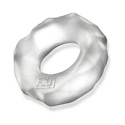 OXBALLS - ANILLO DE PENE TÁCTIL FRACTAL HUNKYJUNK HIELO TRANSPARENTE