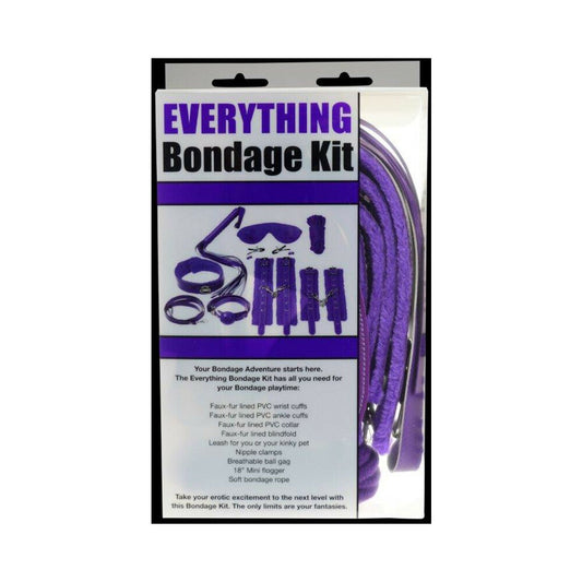 PLE''SUR 12-PIECE EVERYTHING BONDAGE KIT PURPLE