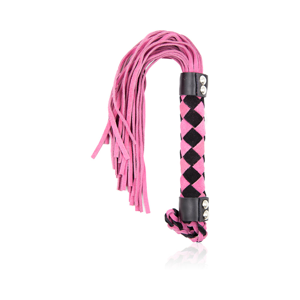 PLE''SUR 15.5 IN. LEATHER FLOGGER PINK