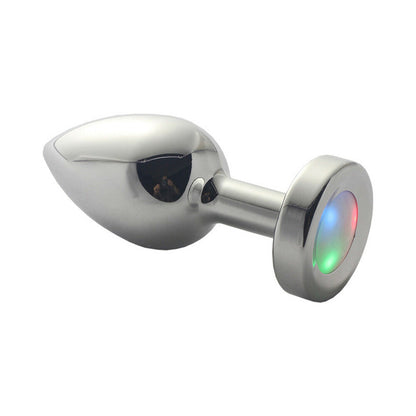 PLE''SUR - 3-SETTING LED LIGHT-UP METAL ANAL PLUG SMALL