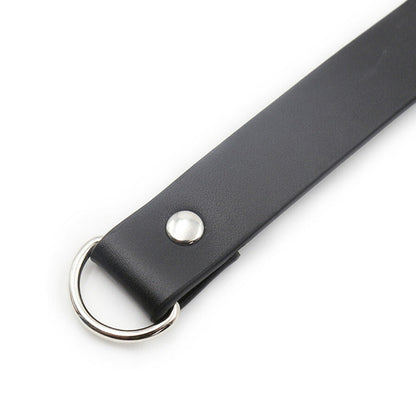 PLE''SUR PVC COLLAR WITH HEART LOCK & KEY BLACK BAG PACKAGING