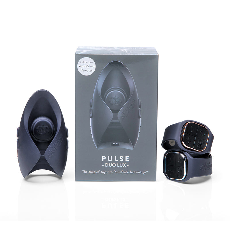 HOT OCTOPUSS - PULSE DUO LUX RECHARGEABLE REMOTE-CONTROLLED VIBRATING STROKER 2-PACK GREY