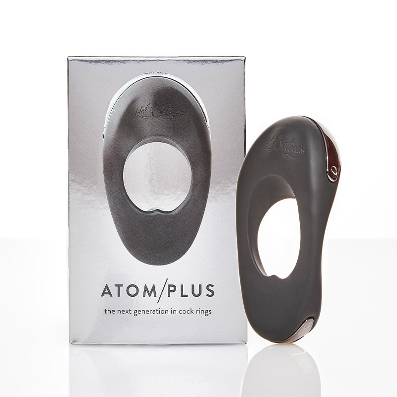 HOT OCTOPUSS ATOM PLUS RECHARGEABLE VIBRATING COCK RING BLACK