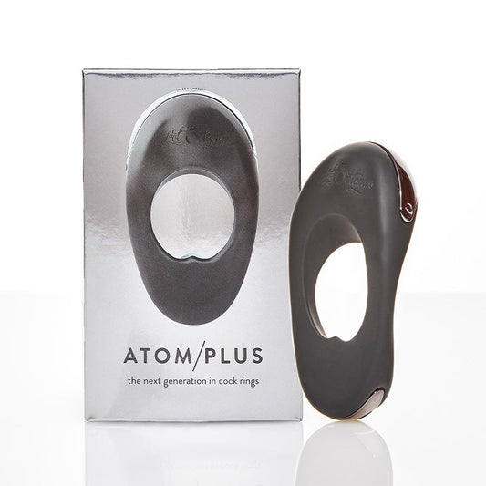 HOT OCTOPUSS ATOM PLUS RECHARGEABLE VIBRATING COCK RING BLACK
