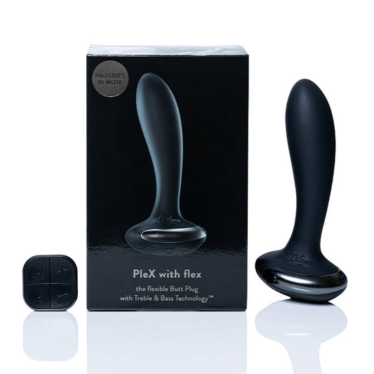 HOT OCTOPUSS PLEX WITH FLEX RECHARGEABLE FLEXIBLE VIBRATING ANAL PLUG BLACK