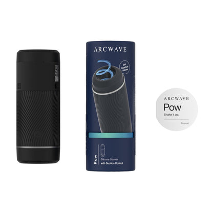 ARCWAVE POW SILICONE STROKER WITH SUCTION CONTROL BLACK