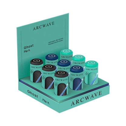 ARCWAVE - GHOST REVERSIBLE SILICONE STROKER 9-PIECE ASSORTED COLOR COUNTER DISPLAY