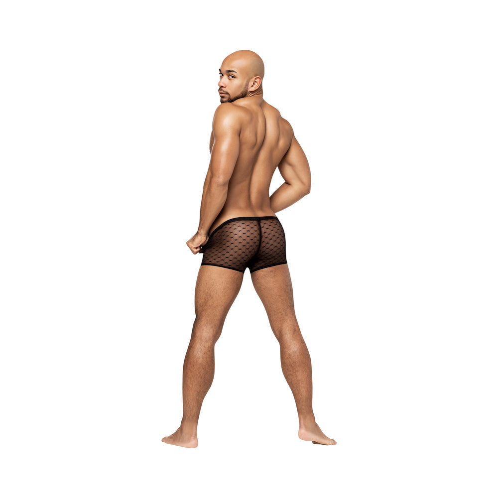 MALE POWER HEART BREAKER MINI SHORT BLACK S