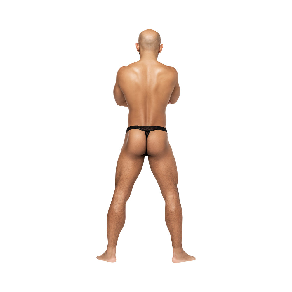 MALE POWER - HEART BREAKER MICRO THONG V BLACK S/M