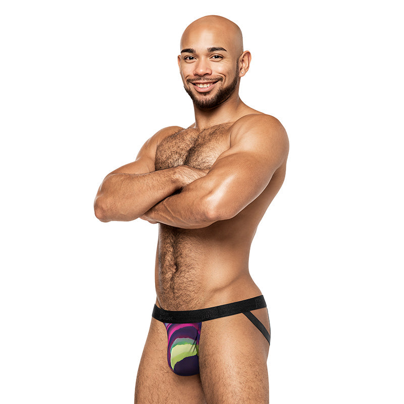 MALE POWER - GALACTIC STRAPPY RING JOCK PRINT S/M
