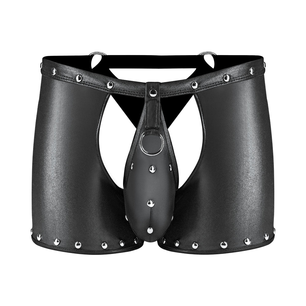 MALE POWER - FETISH POSEIDON CHAP-STYLE SHORT BLACK L/XL