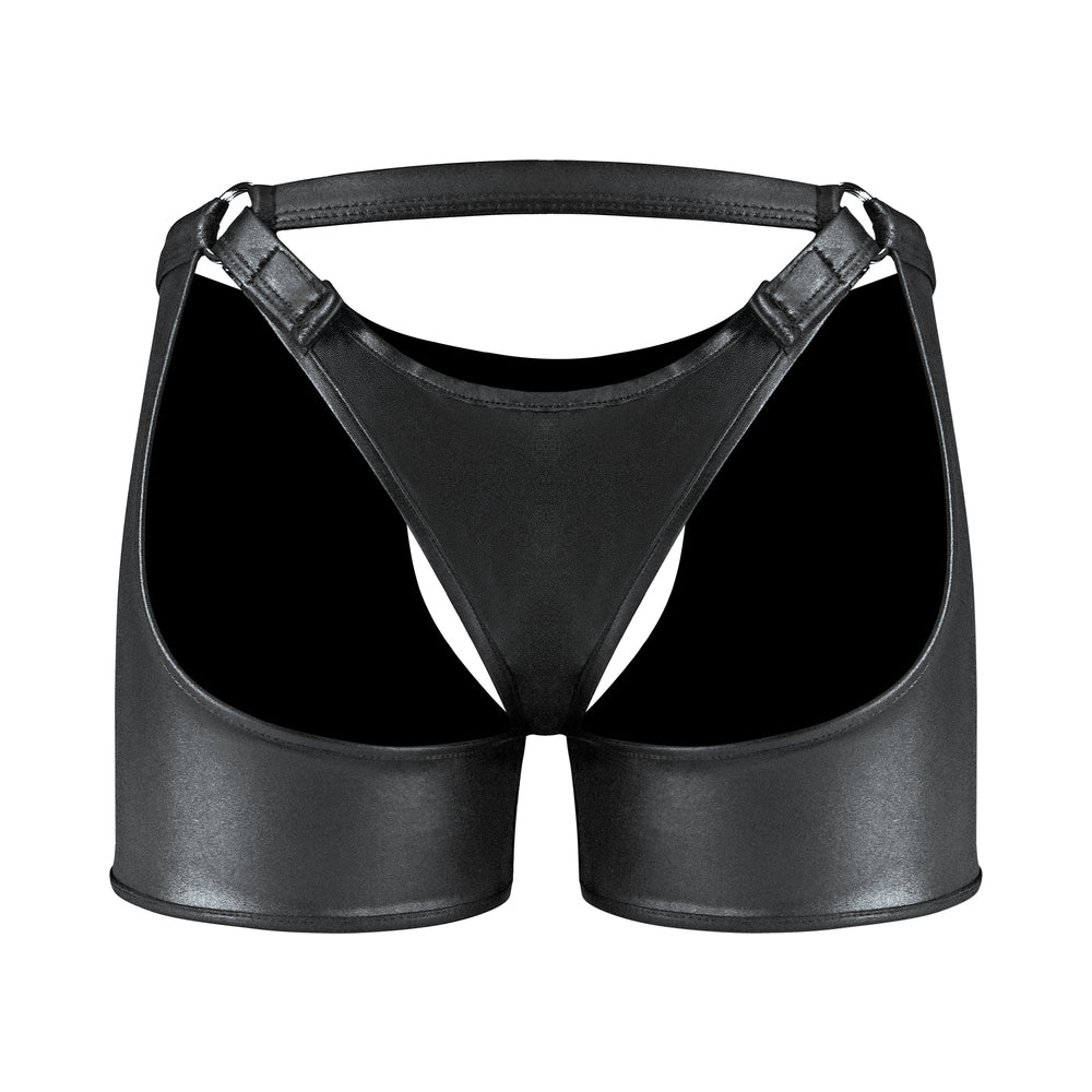 MALE POWER - FETISH POSEIDON CHAP-STYLE SHORT BLACK L/XL