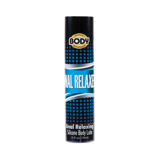 BODY ACTION - ANAL RELAXER SILICONE LUBRICANT .5OZ BOTTLE