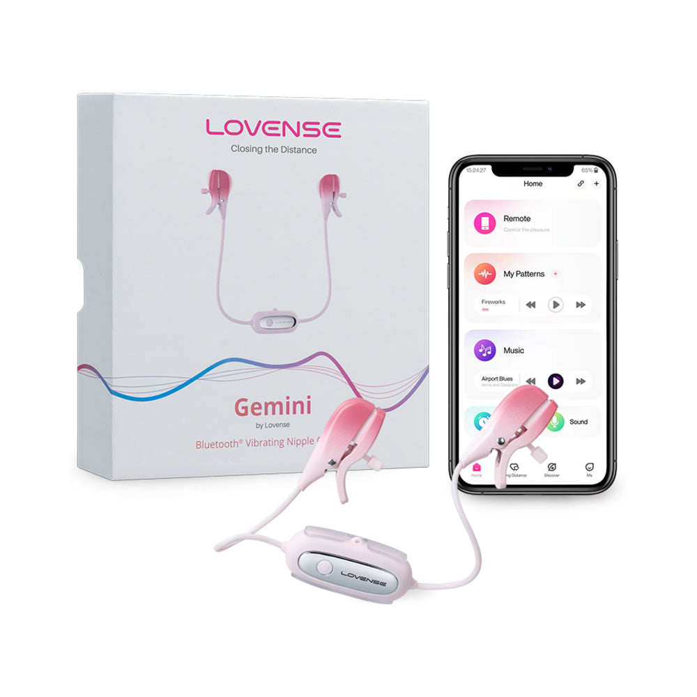 LOVENSE GEMINI BLUETOOTH RECHARGEABLE VIBRATING NIPPLE CLAMPS
