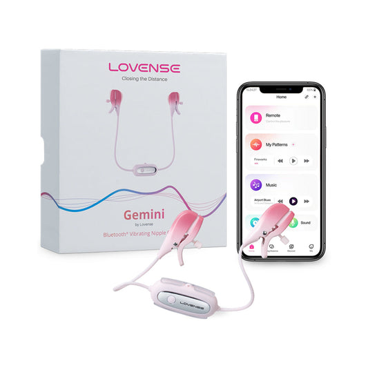 LOVENSE - GEMINI BLUETOOTH RECHARGEABLE VIBRATING NIPPLE CLAMPS