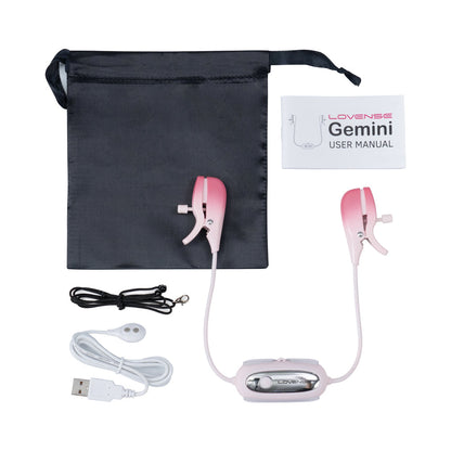 LOVENSE GEMINI BLUETOOTH RECHARGEABLE VIBRATING NIPPLE CLAMPS