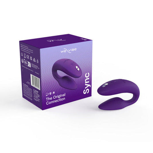 WE-VIBE SYNC 2 RECHARGEABLE SILICONE COUPLES VIBRATOR PURPLE