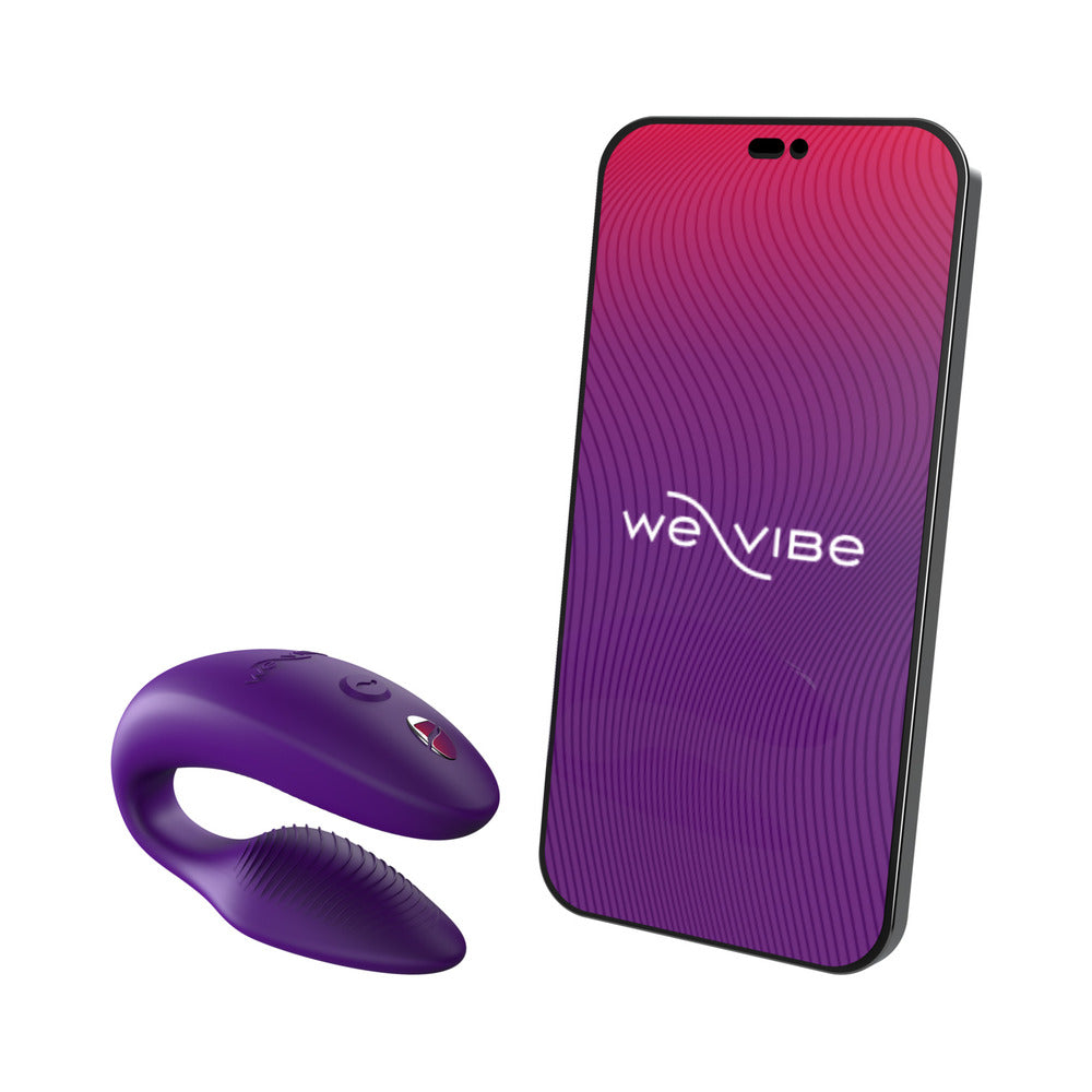 WE-VIBE SYNC 2 RECHARGEABLE SILICONE COUPLES VIBRATOR PURPLE