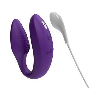 WE-VIBE SYNC 2 RECHARGEABLE SILICONE COUPLES VIBRATOR PURPLE