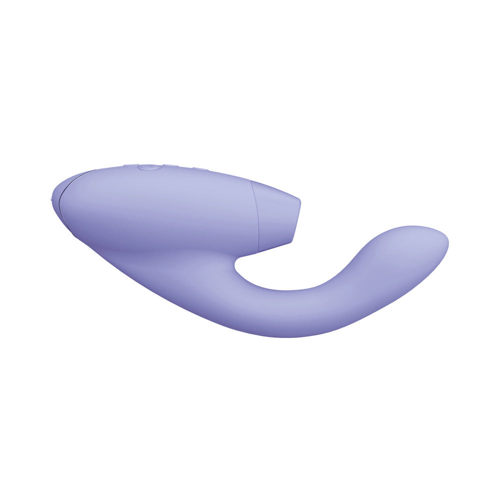 WOMANIZER - DUO 2 RECHARGEABLE DUAL STIMULATION PLEASURE AIR AND G-SPOT VIBRATOR LILAC