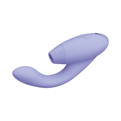 WOMANIZER - DUO 2 RECHARGEABLE DUAL STIMULATION PLEASURE AIR AND G-SPOT VIBRATOR LILAC