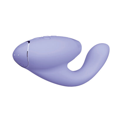 WOMANIZER - DUO 2 RECHARGEABLE DUAL STIMULATION PLEASURE AIR AND G-SPOT VIBRATOR LILAC