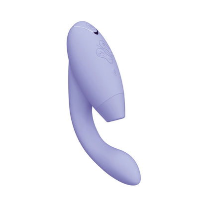 WOMANIZER - DUO 2 RECHARGEABLE DUAL STIMULATION PLEASURE AIR AND G-SPOT VIBRATOR LILAC