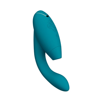 WOMANIZER - DUO 2 RECHARGEABLE DUAL STIMULATION PLEASURE AIR AND G-SPOT VIBRATOR PETROL