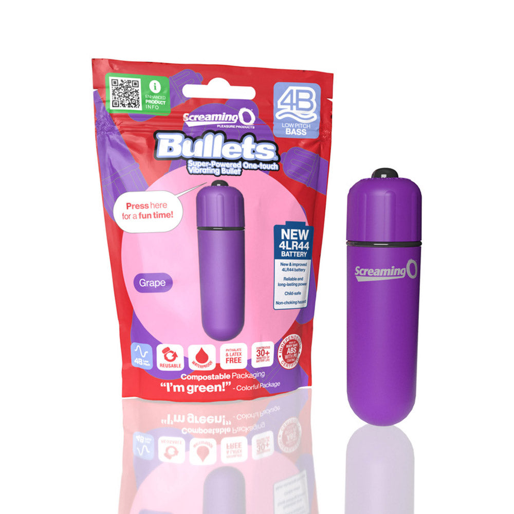 SCREAMING O 4B BULLET VIBRATOR GRAPE