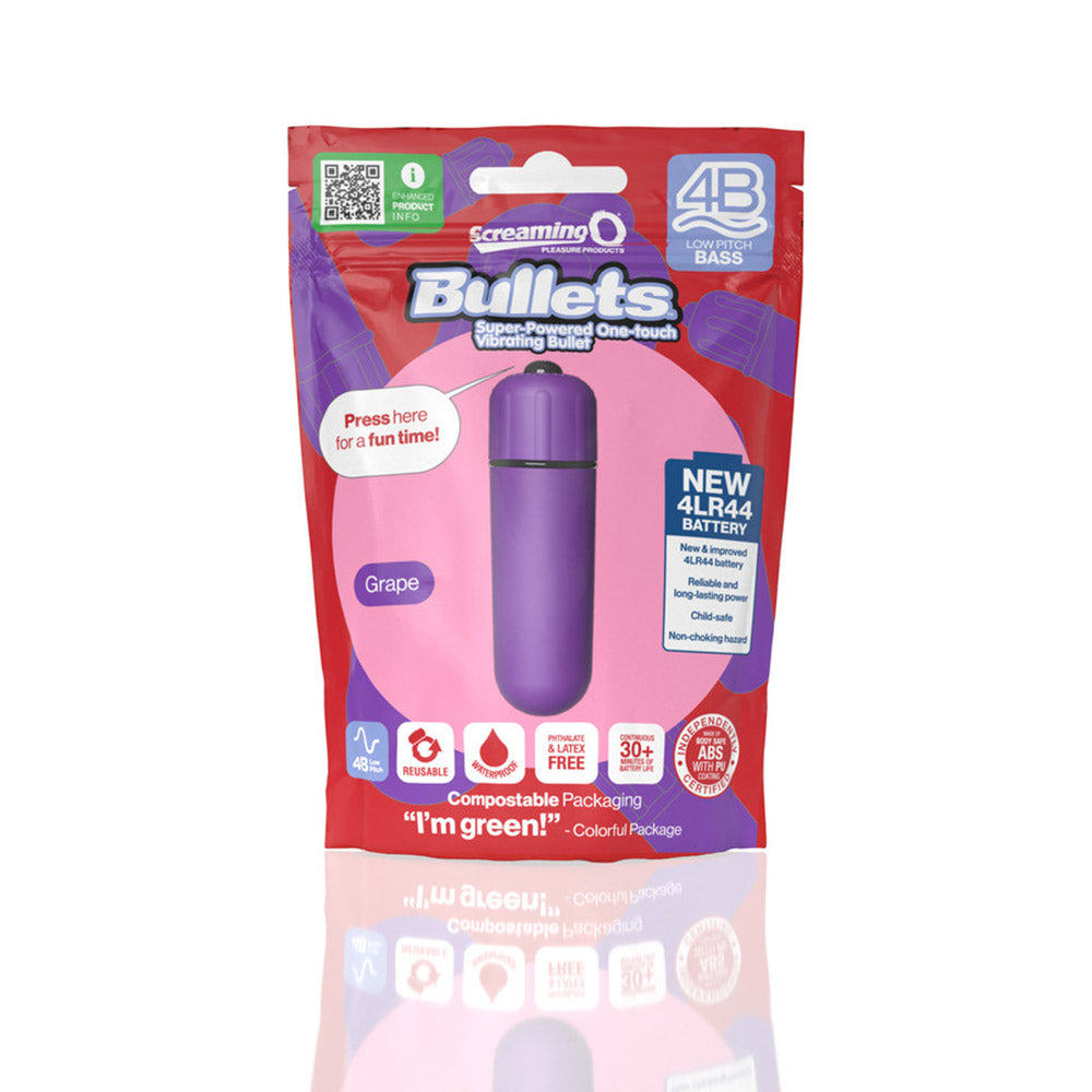 SCREAMING O - 4B BULLET VIBRATOR GRAPE