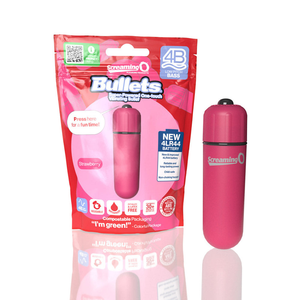 SCREAMING O 4B BULLET VIBRATOR STRAWBERRY