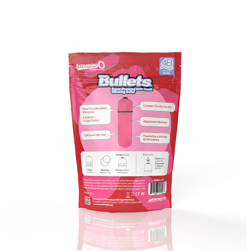SCREAMING O - 4B BULLET VIBRATOR STRAWBERRY