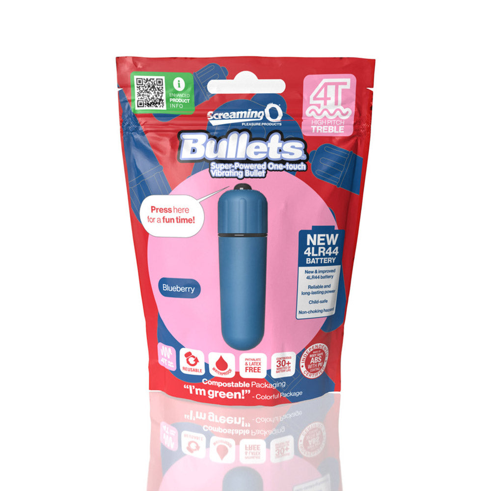 SCREAMING O 4T BULLET VIBRATOR BLUEBERRY